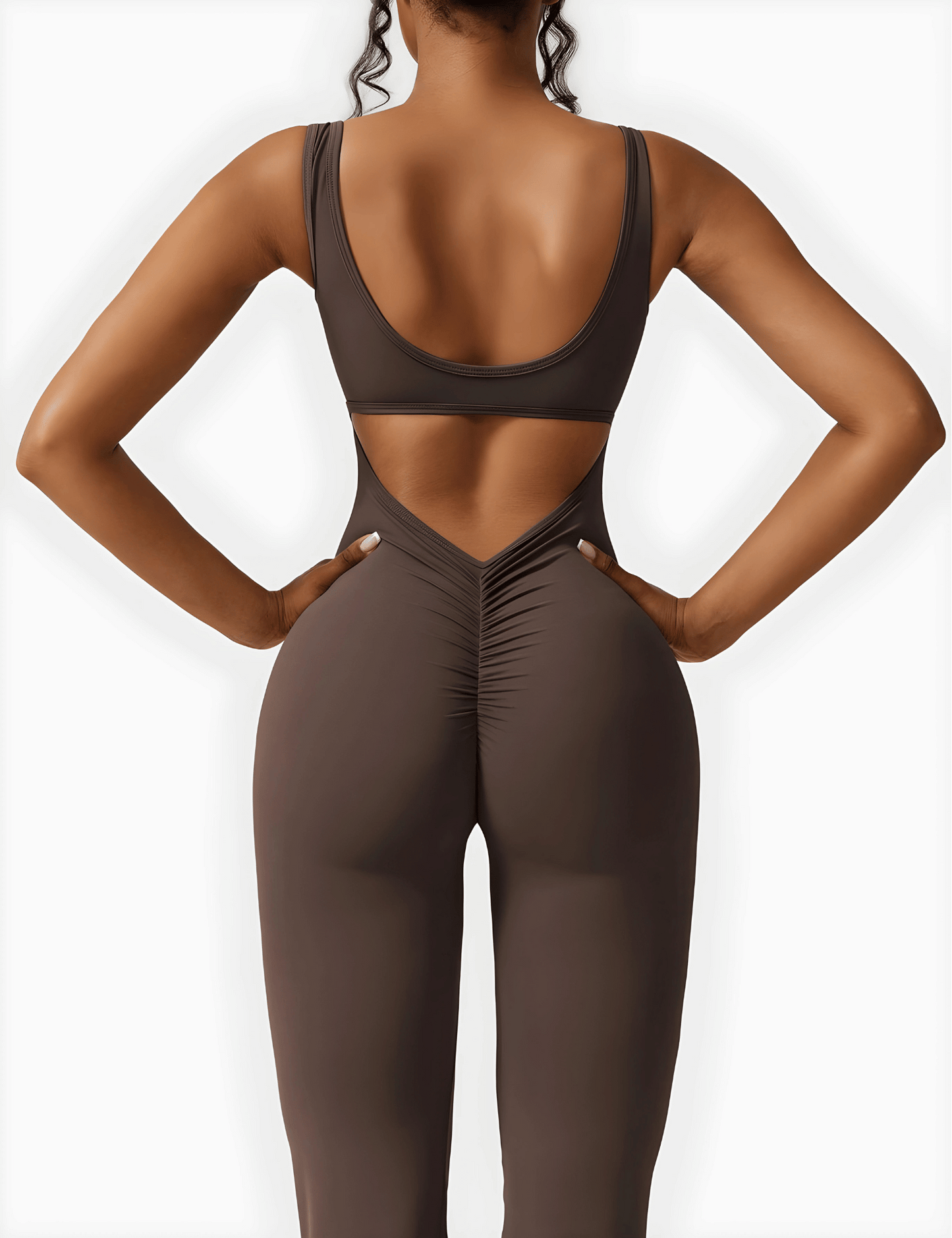 Calin V-Back Flared Jumpsuit