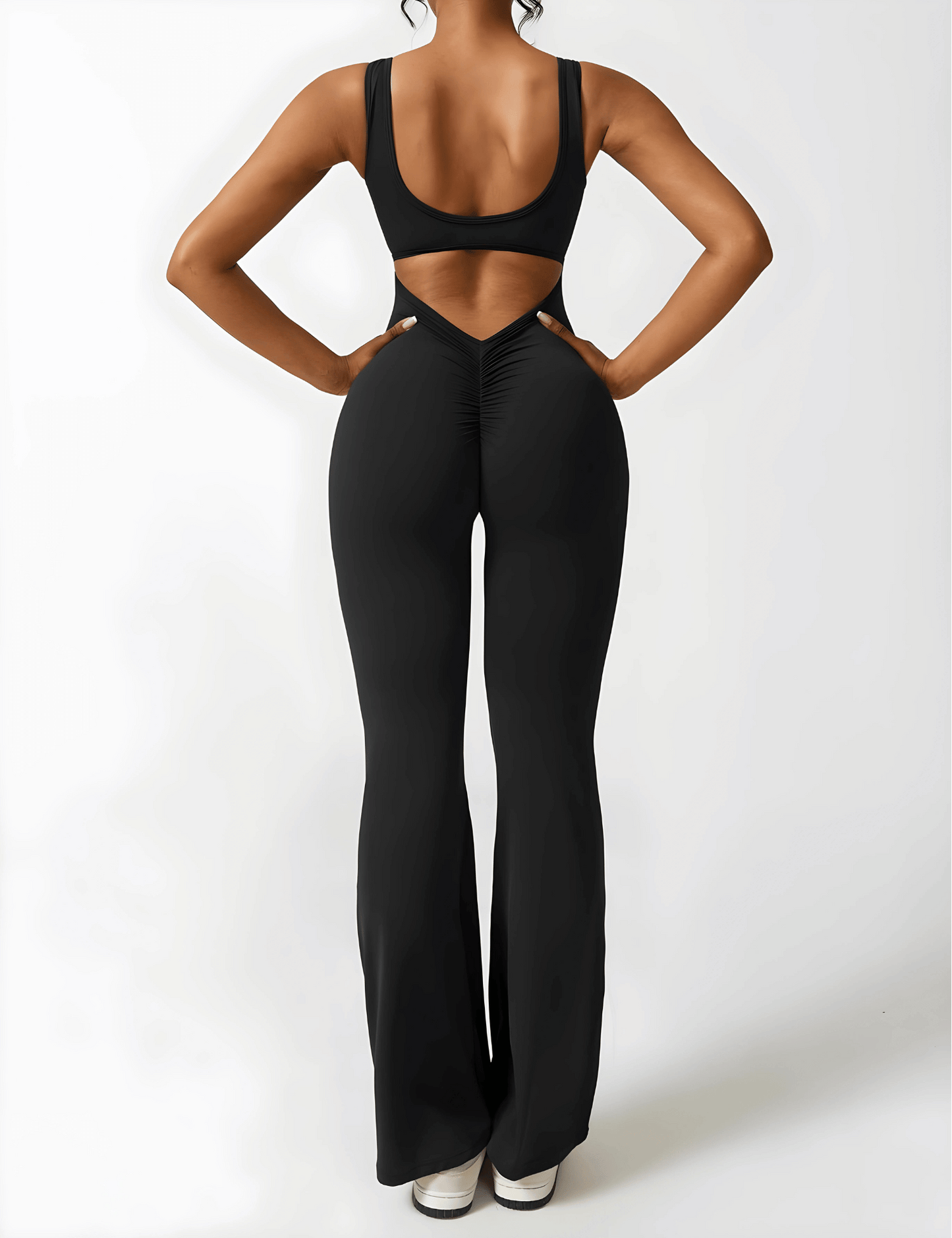 Calin V-Back Flared Jumpsuit