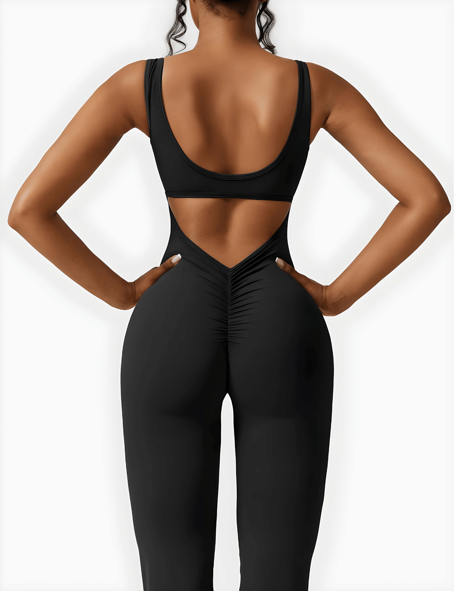 Calin V-Back Flared Jumpsuit