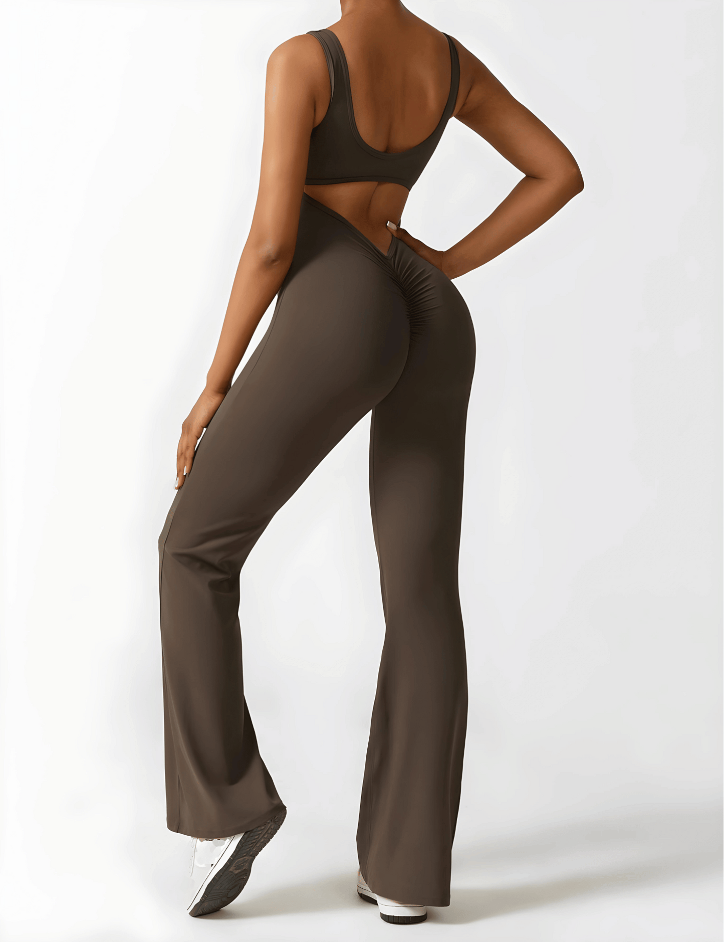 Calin V-Back Flared Jumpsuit