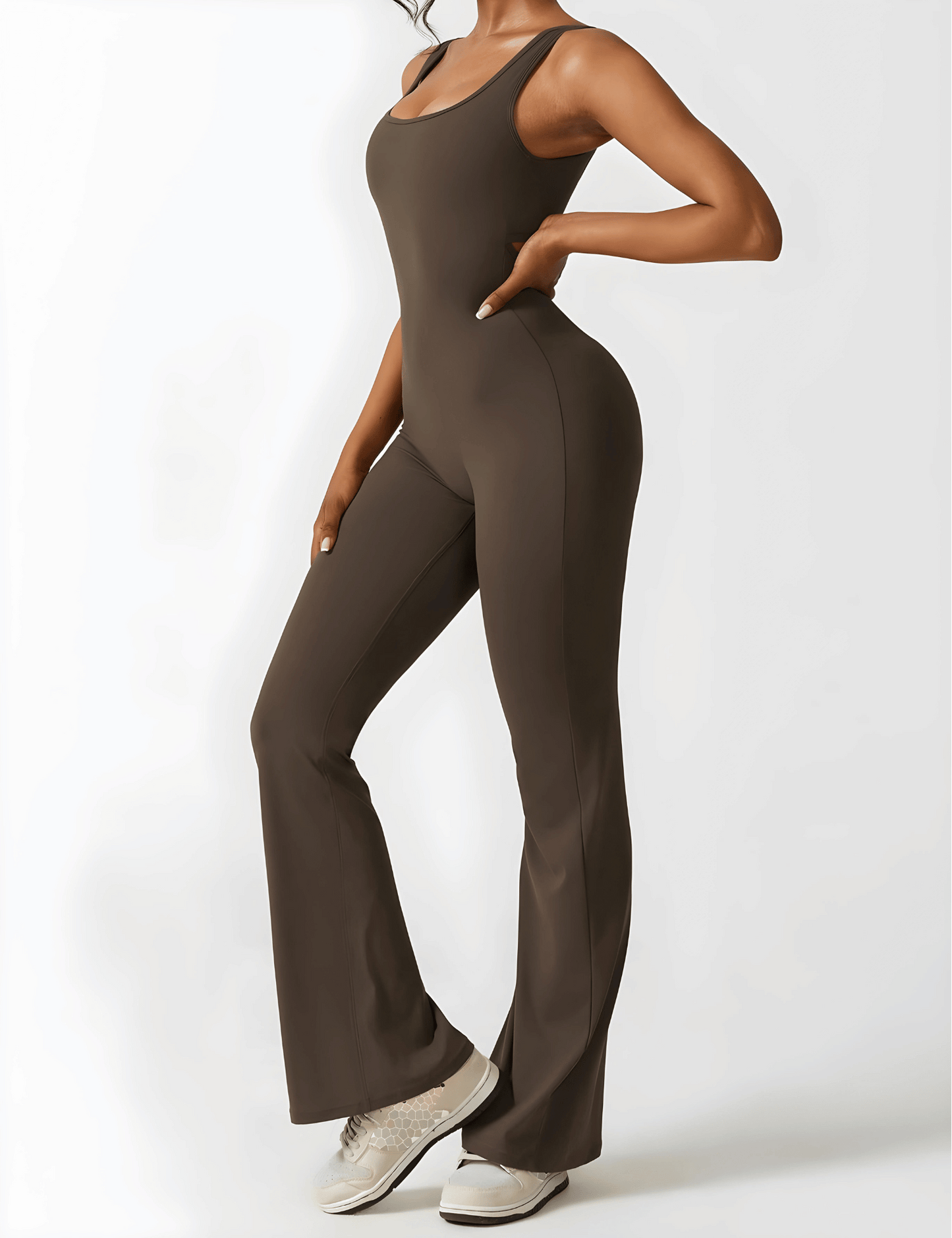 Calin V-Back Flared Jumpsuit