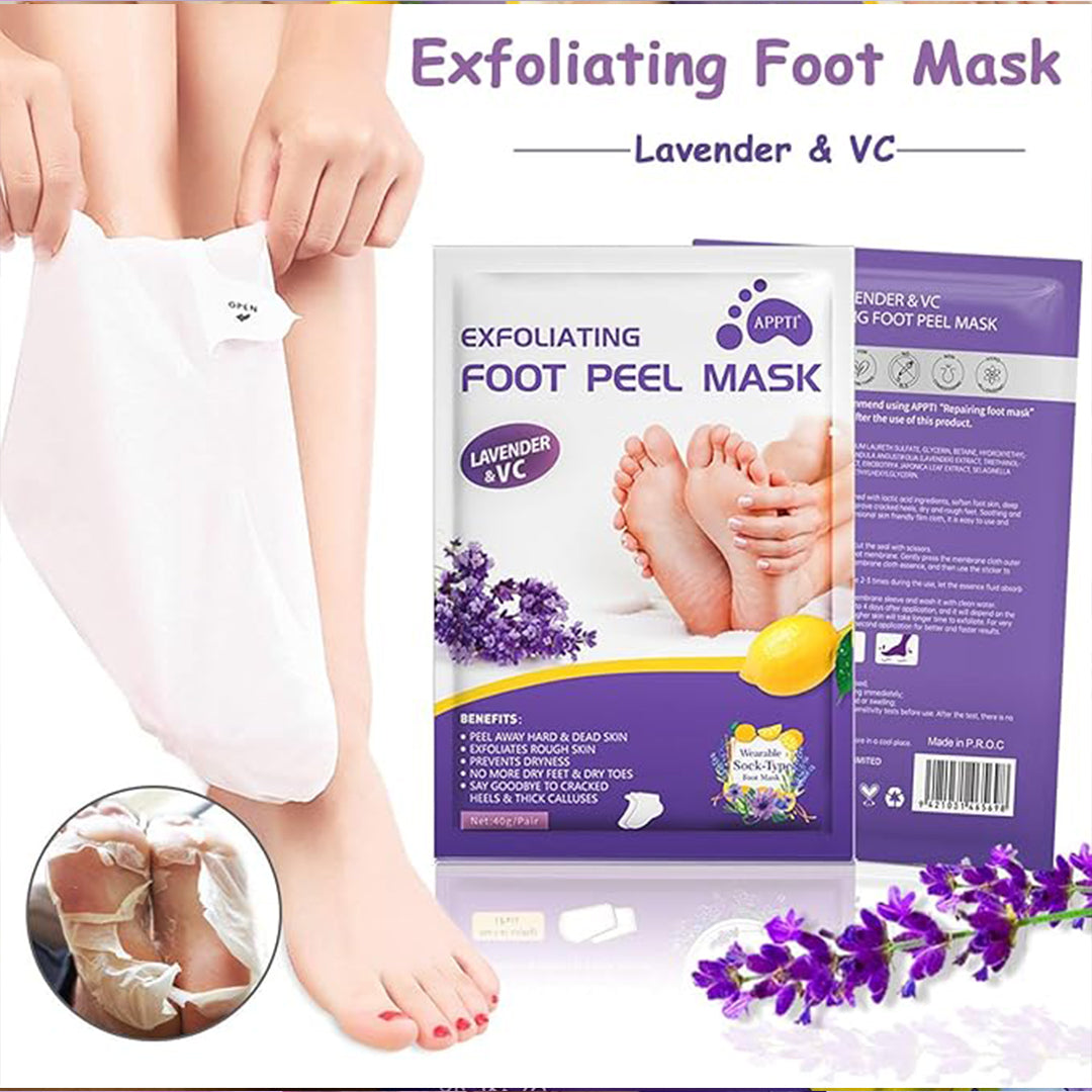 Foot Peel Mask for Women & Men ( Pack of 2 )