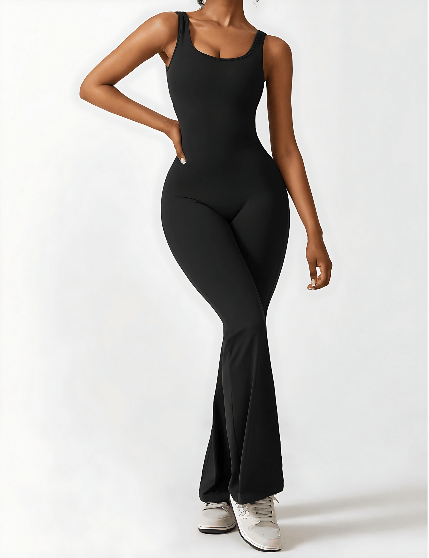 Calin V-Back Flared Jumpsuit