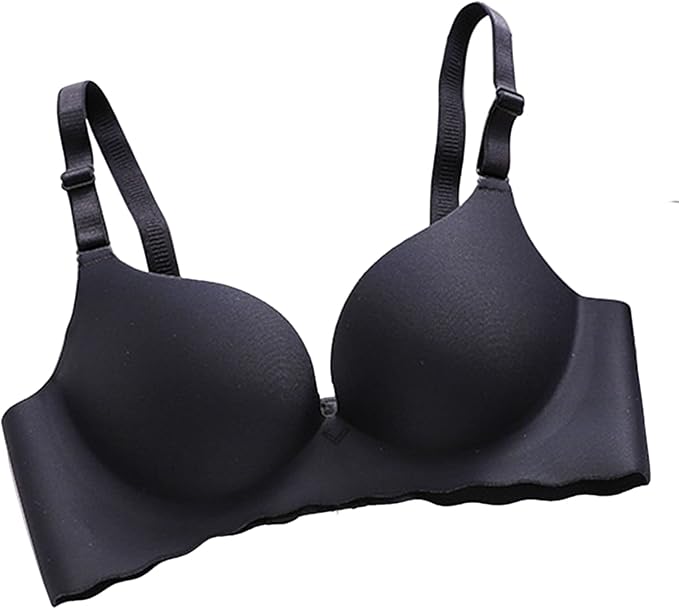 Calin Comfortable and Seamless Push-Up Wireless Bra with Adjustable Straps