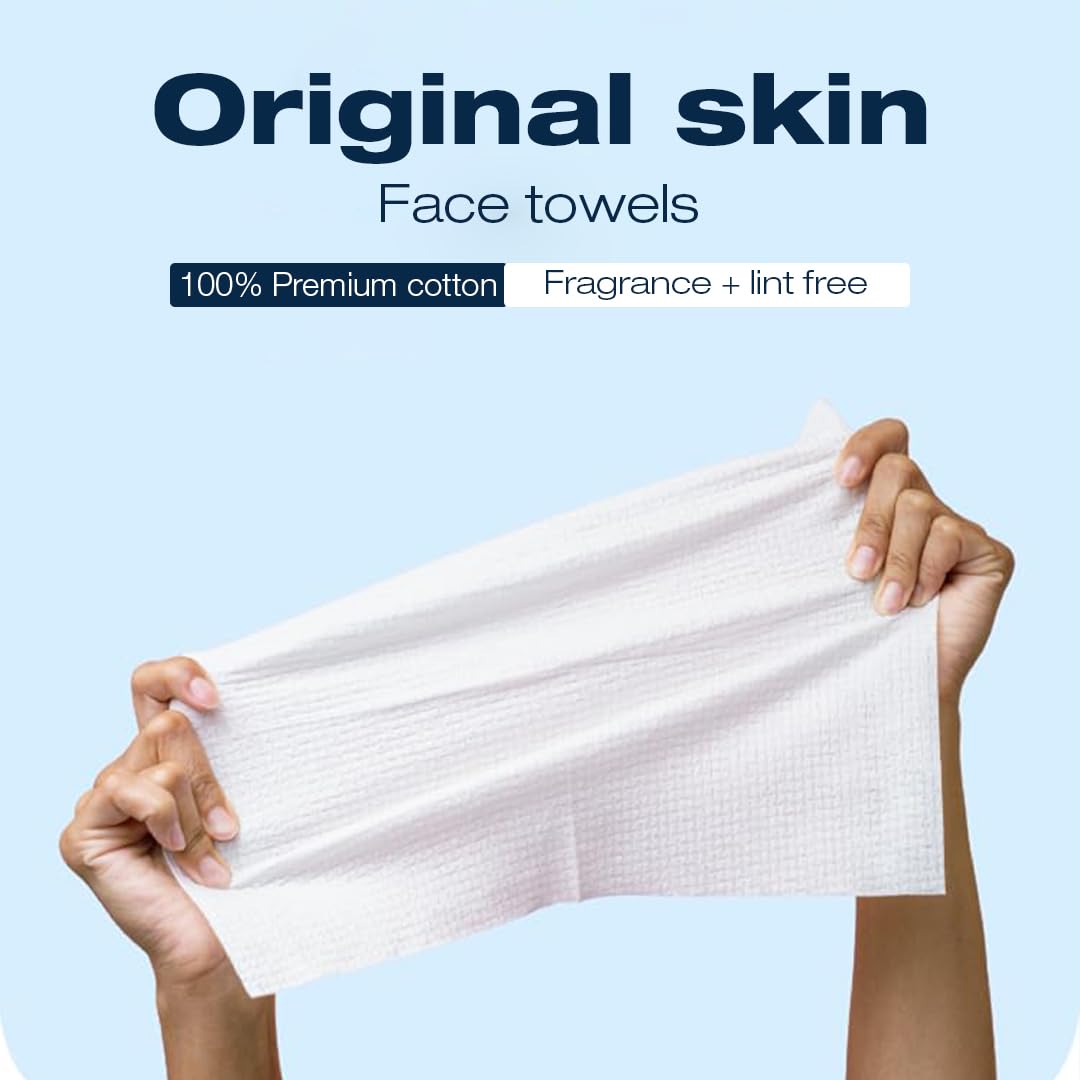 Calin Face Towels – Ultra-Soft, Vegan, Dermatologist-Tested. Made for Sensitive Skin & Travel (10 Count) (Pack of 2)