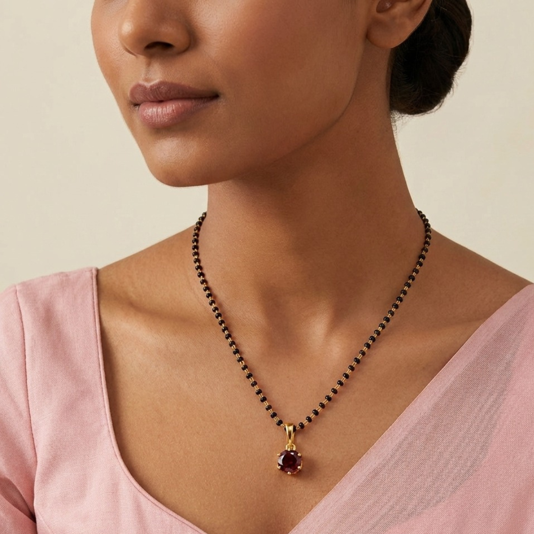Bandhan Garnet Mangalsutra