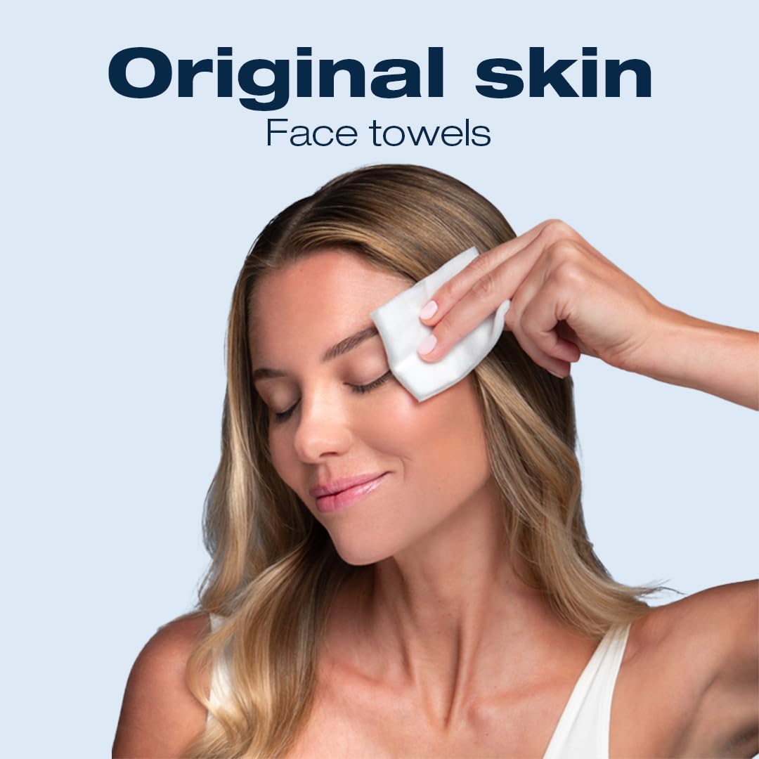 Calin Face Towels – Ultra-Soft, Vegan, Dermatologist-Tested. Made for Sensitive Skin & Travel (10 Count) (Pack of 2)