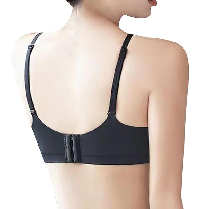 Calin Comfortable and Seamless Push-Up Wireless Bra with Adjustable Straps