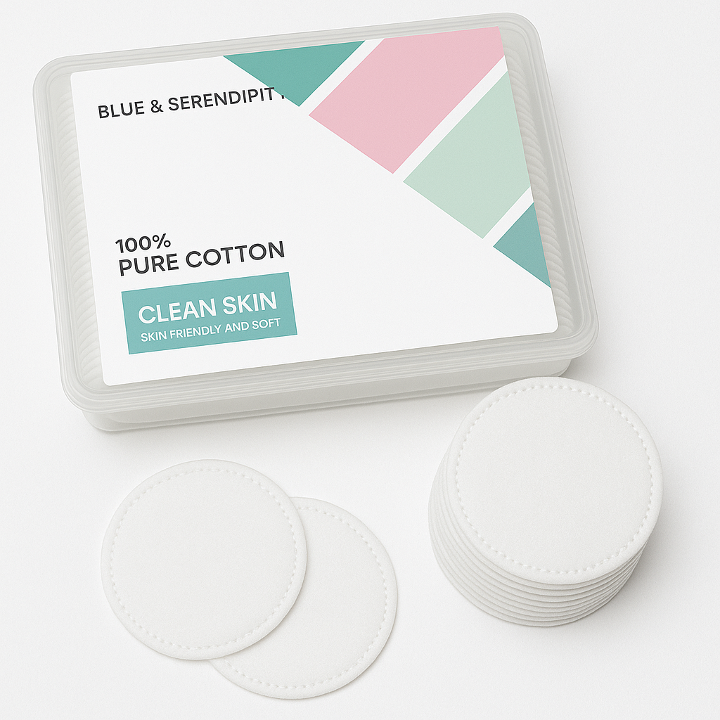 CALIN 100% Pure Cotton Pads – Ultra-Soft, Lint-Free, Skin-Friendly Makeup & Skincare Essentials