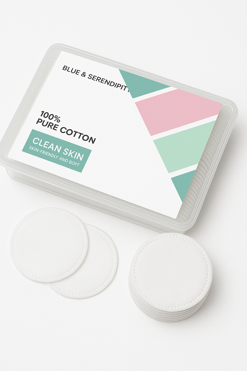 CALIN 100% Pure Cotton Pads – Ultra-Soft, Lint-Free, Skin-Friendly Makeup & Skincare Essentials