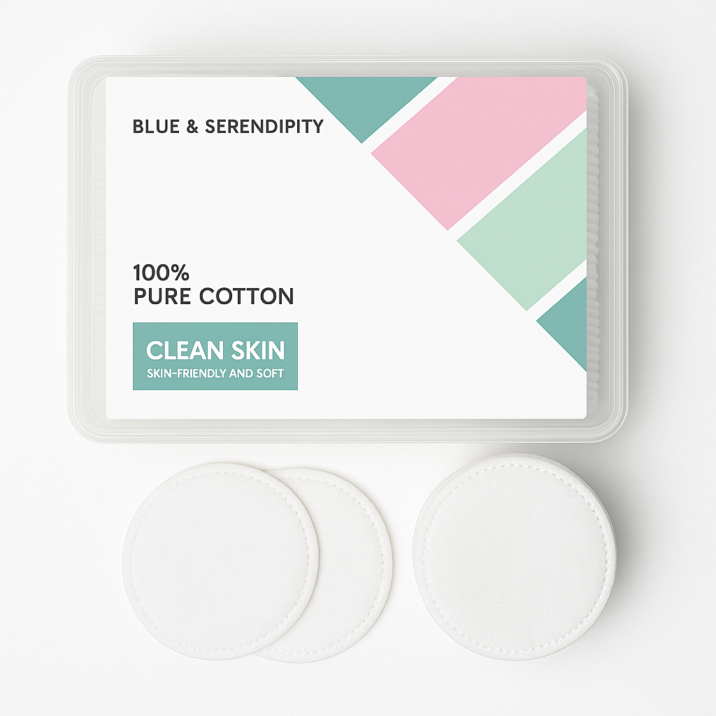 CALIN 100% Pure Cotton Pads – Ultra-Soft, Lint-Free, Skin-Friendly Makeup & Skincare Essentials