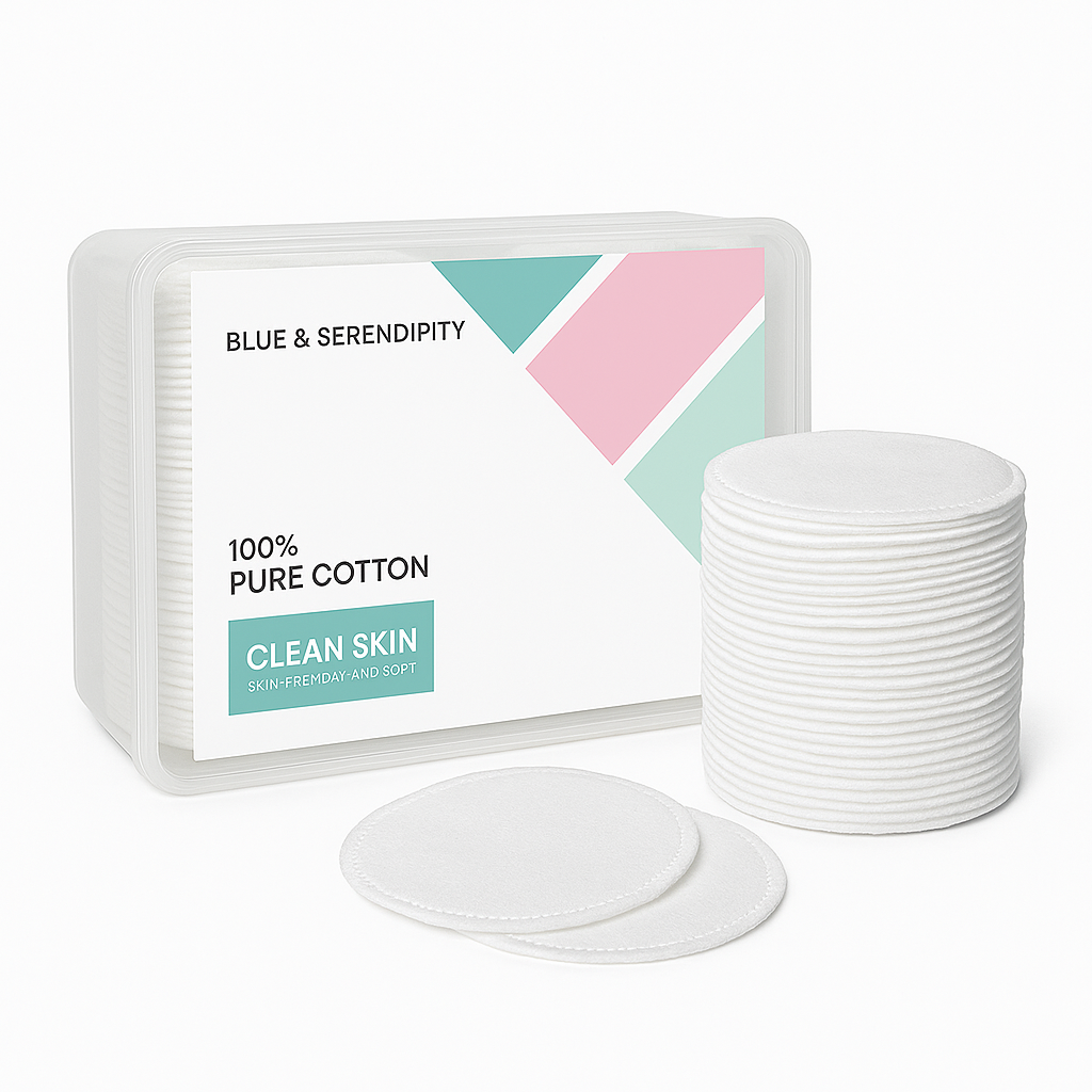CALIN 100% Pure Cotton Pads – Ultra-Soft, Lint-Free, Skin-Friendly Makeup & Skincare Essentials