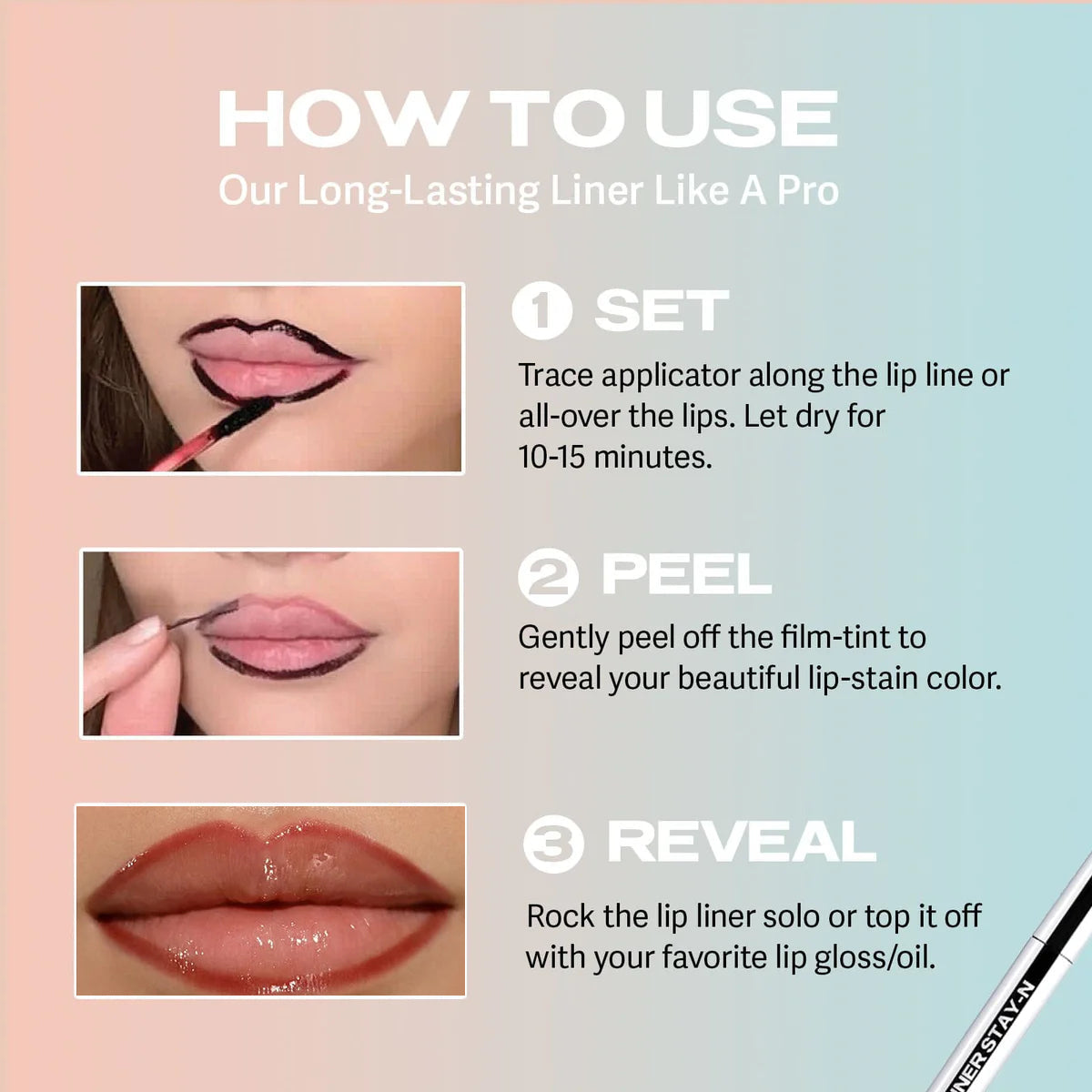 Seline Girl Lip Stain (Pack Of 3)