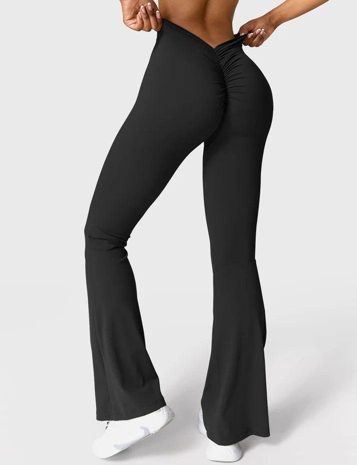 Calin V-back Flared Leggings