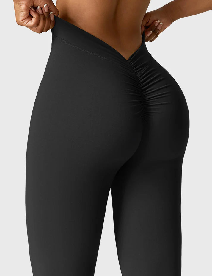Calin V-back Flared Leggings