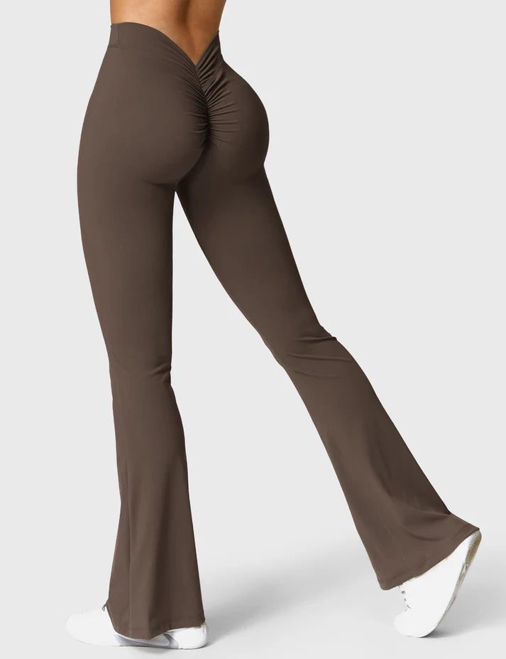 Calin V-back Flared Leggings