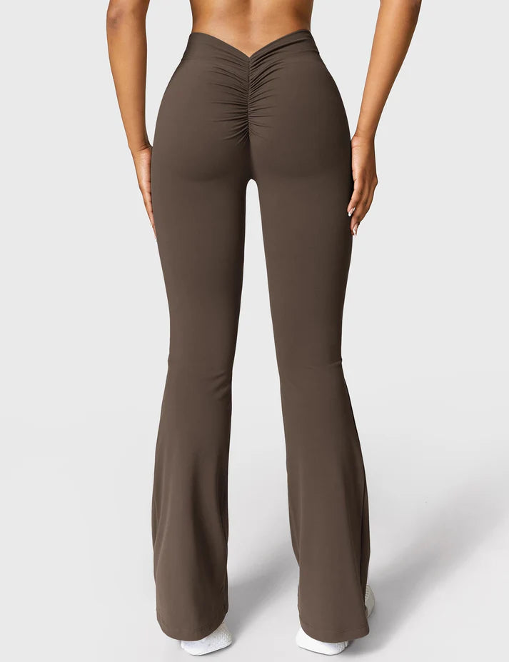 Calin V-back Flared Leggings