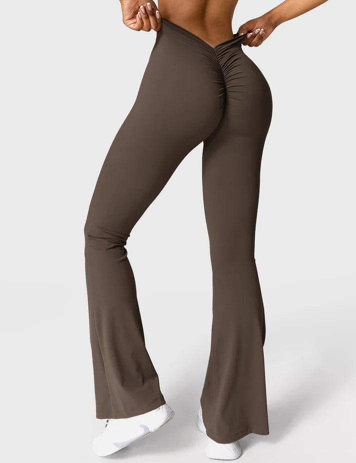 Calin V-back Flared Leggings