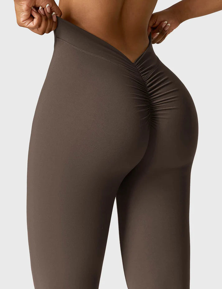 Calin V-back Flared Leggings