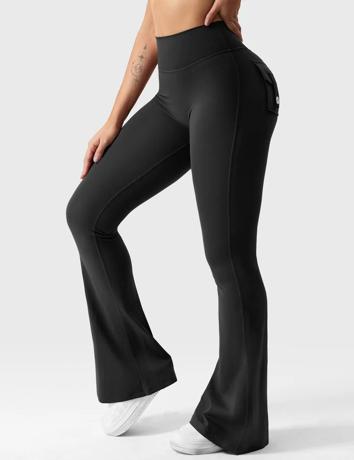 Calin V-back Flared Leggings