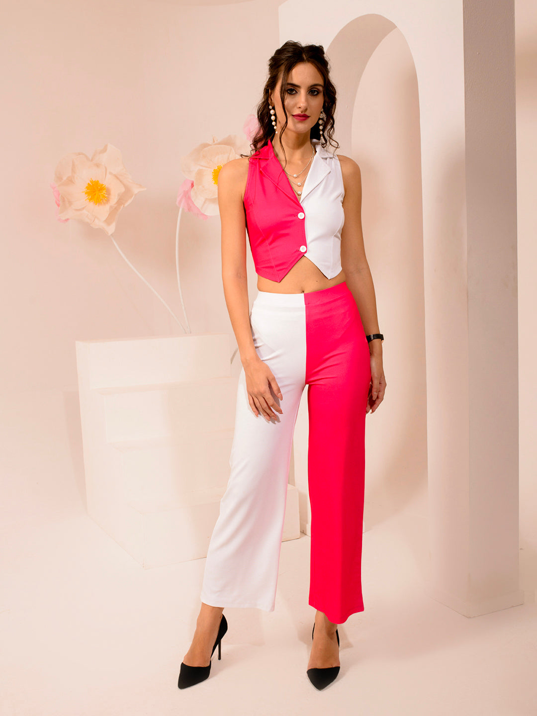 Chic Contrast Co-ord Set – Bold & Beautiful 💖✨